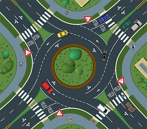 I love roundabouts. Give me a roundabout over a traffic light any day.